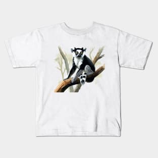 Ruffed Lemur Kids T-Shirt